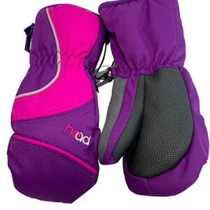 HEAD JR SKI PURPLE MITTENS size small